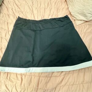 Champion Athletic Skirt Skort Black White Elastic Waist Medium